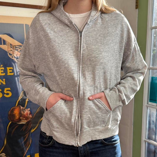 Vintage 1990s Grey Zip up Hoodie