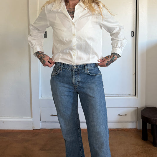 Vintage Lucky Brand Straight Leg Medium Wash Made in USA Jeans