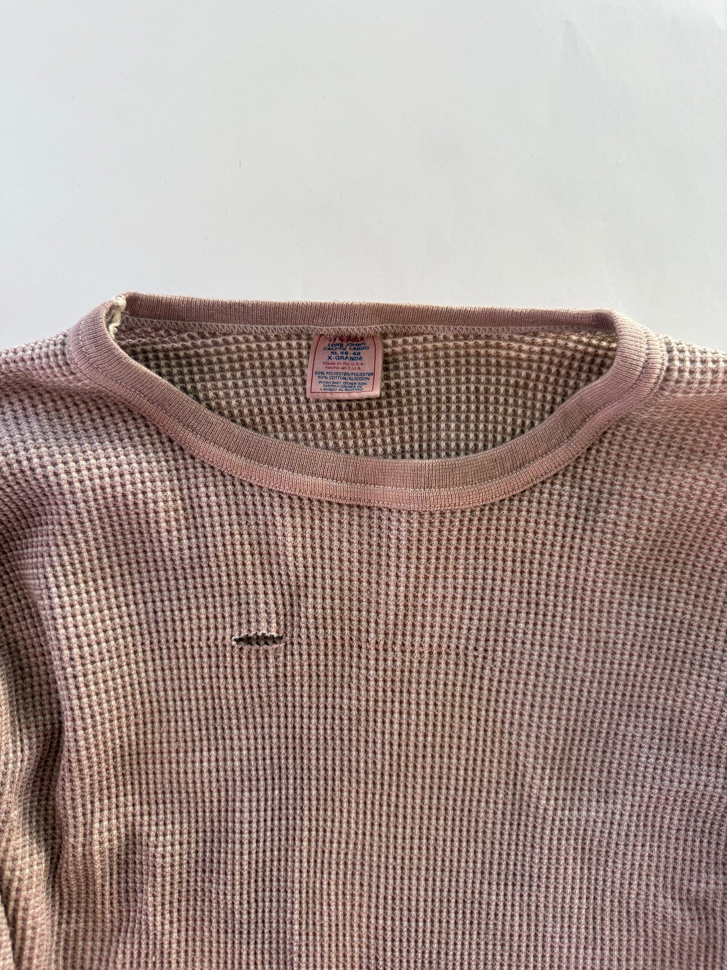 Vintage Over-Dyed JE Morgan Waffle Thermal