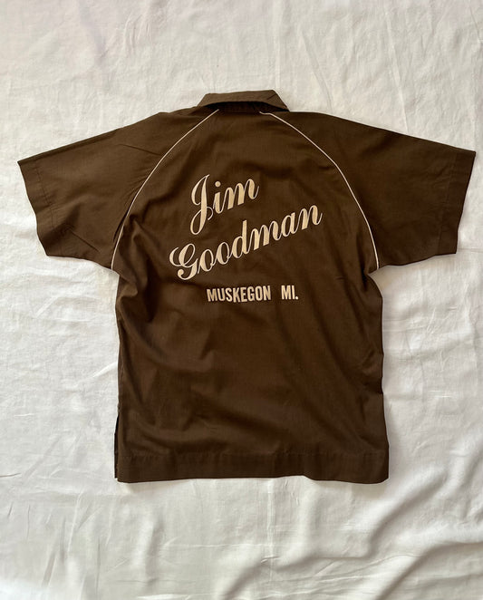 Vintage 1970s King Louie Muskegon Michigan Bowling Shirt