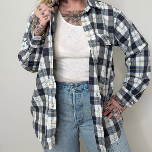 Vintage 1990s LL Bean Mac Flannel
