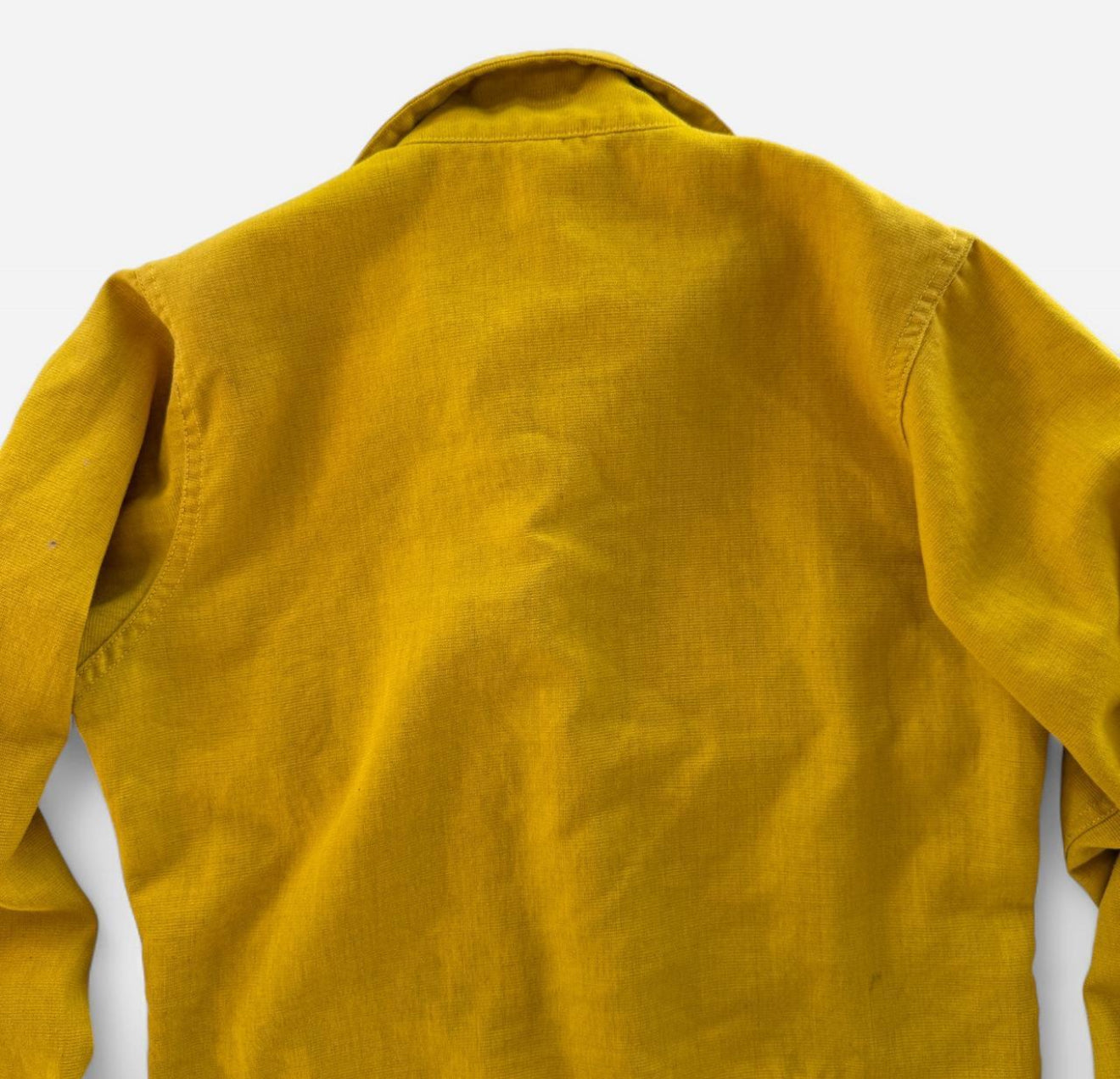 Vintage Cropped Button up Yellow Jacket