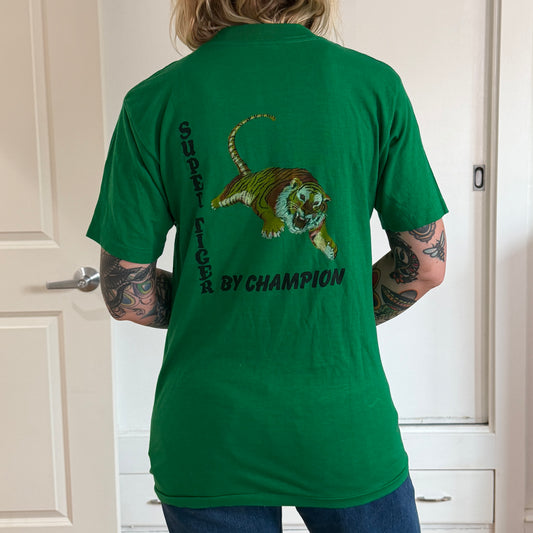 Vintage 1980s National Hand Ball USHA green Tee