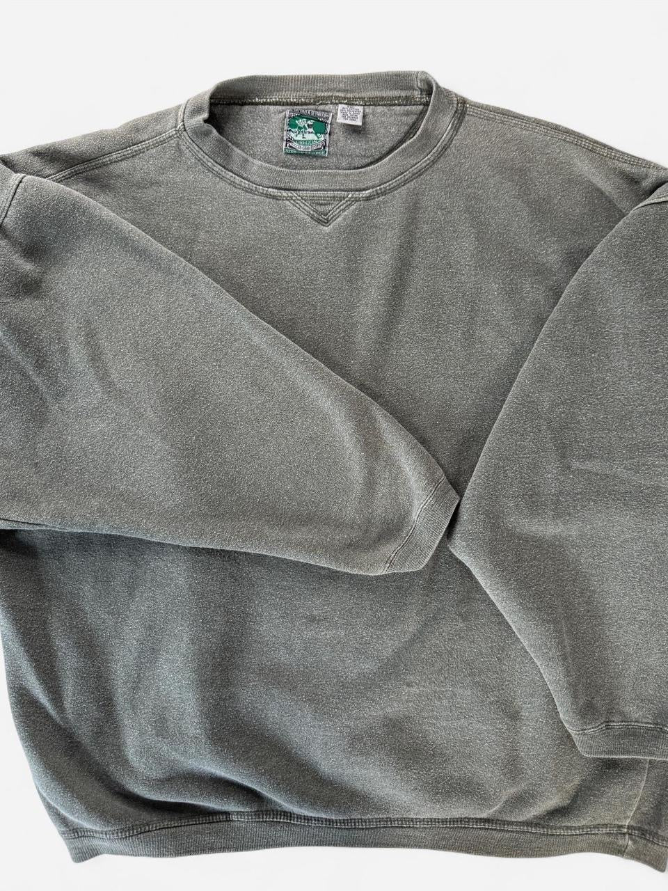 Vintage 1990s Green Rugby Crewneck Sweatshirt
