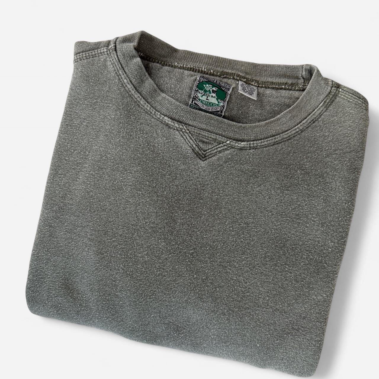 Vintage 1990s Green Rugby Crewneck Sweatshirt