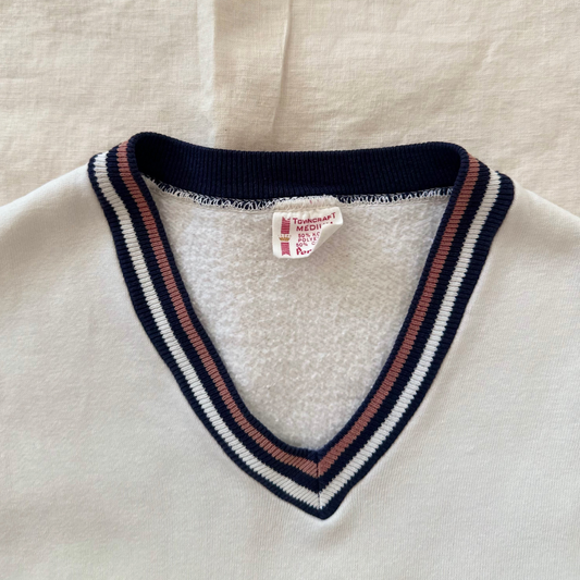 Vintage 1960s Penneys Towncraft V Neck Sweatshirt