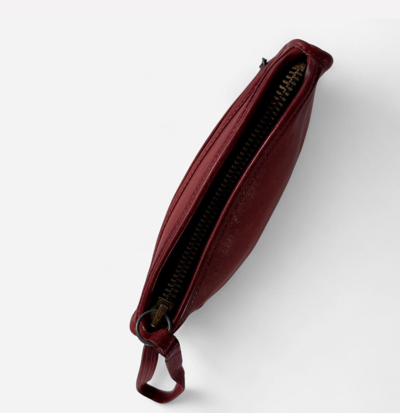 Vintage 1970s Cherry Red Coach Wristlet Clutch