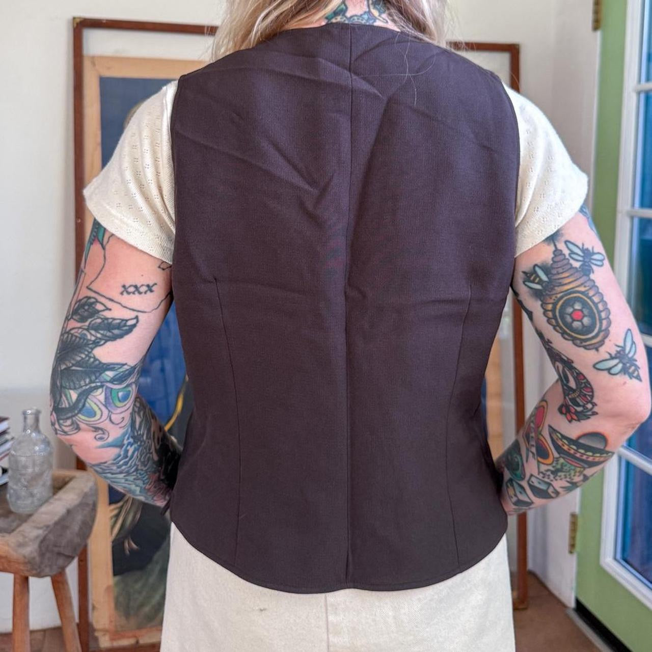 Vintage 1980s Rafaella Brown Vest