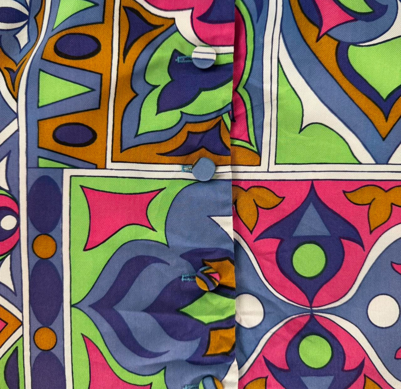 Vintage 1960s Psychedelic print sleeveless top