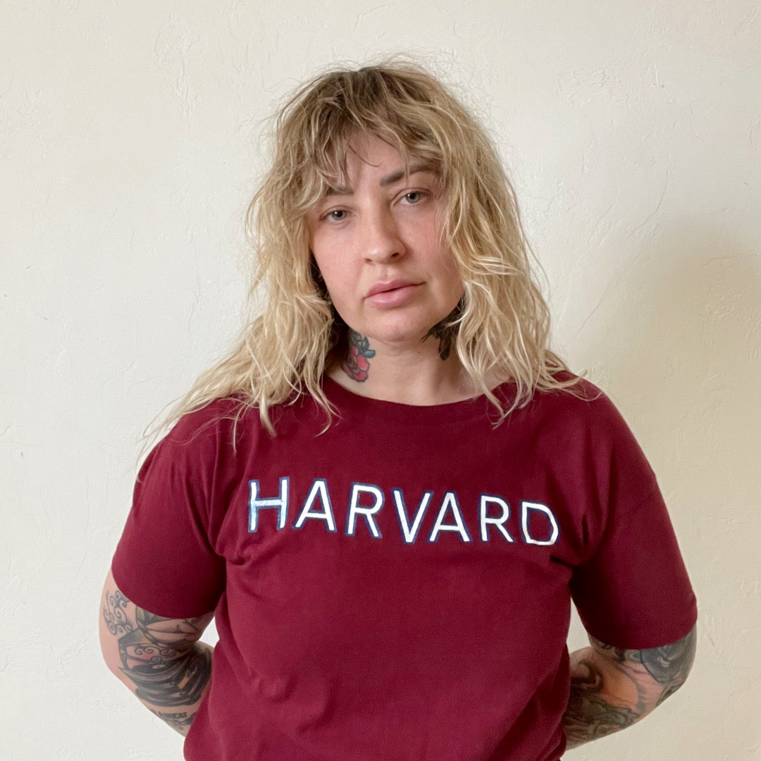Vintage 1980s Champion Harvard T Shirt