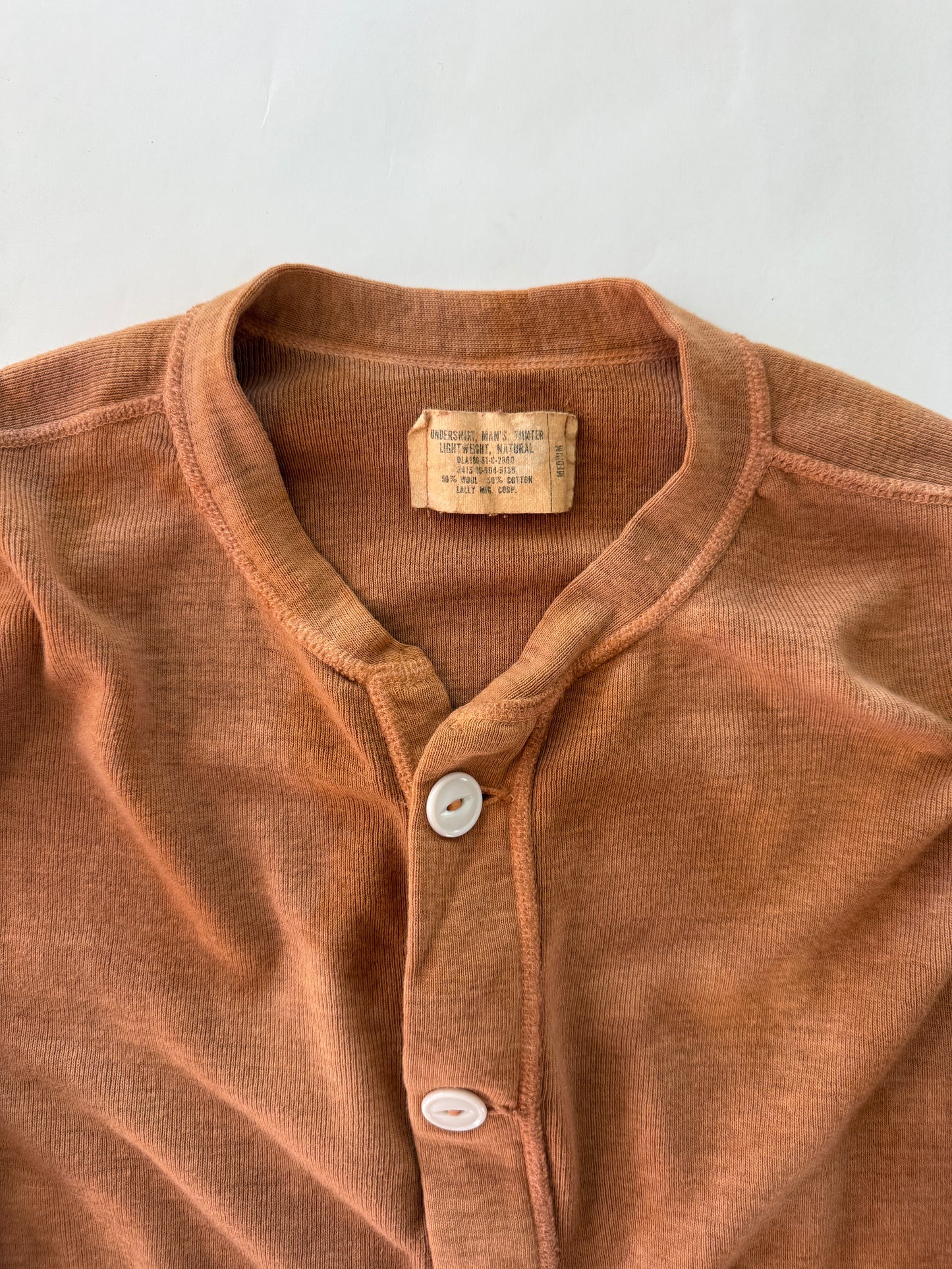 Vintage 1980s Over-dyed Military Undershirt