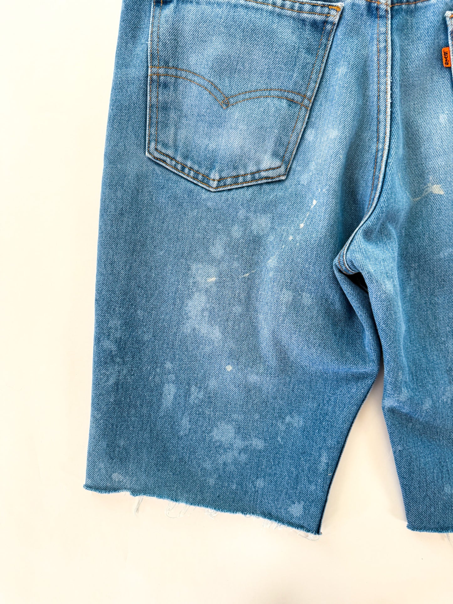 Vintage 1980s Indigo Levi’s Orange Tab Shorts