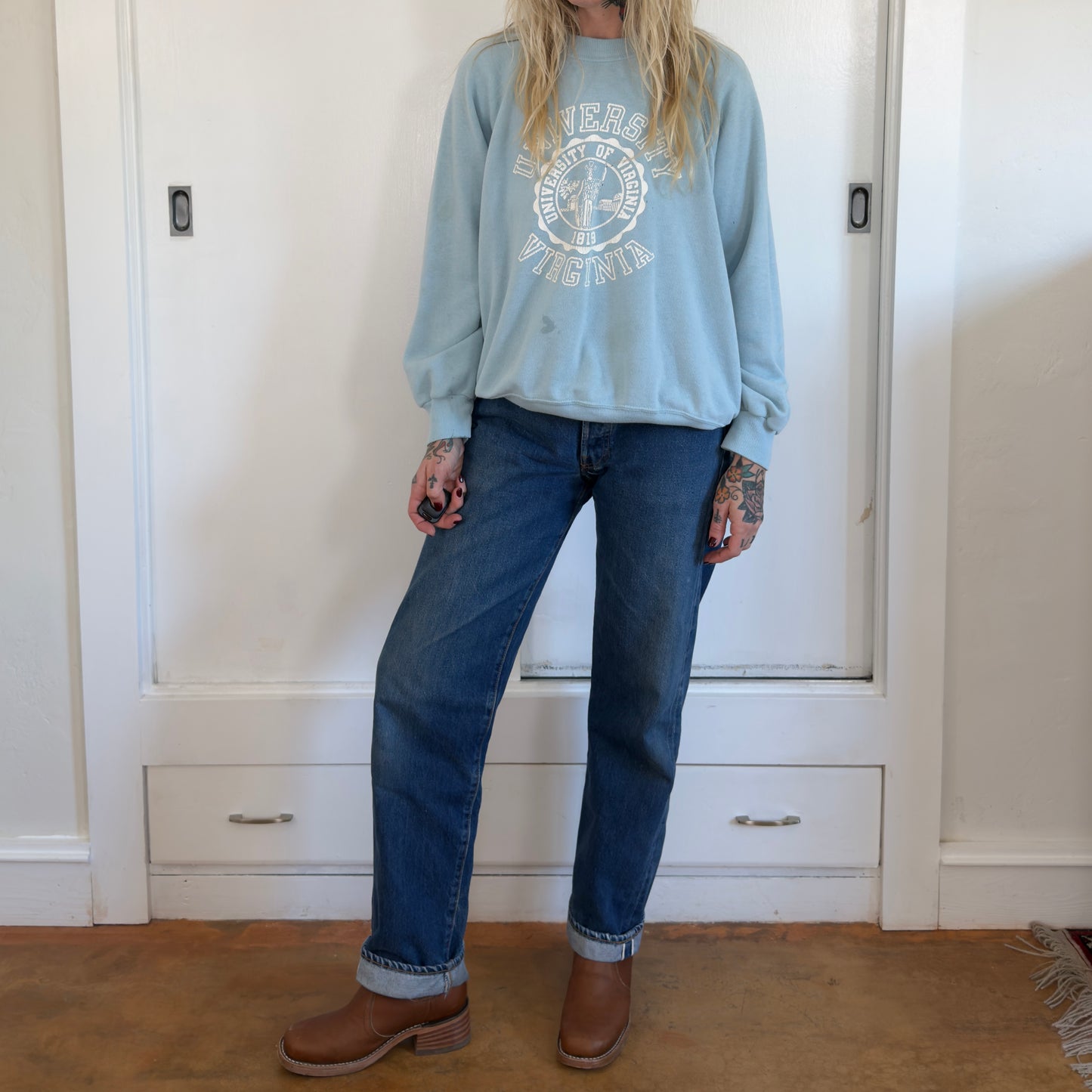 Vintage Bassett Walker University of Virginia UVA Sweatshirt