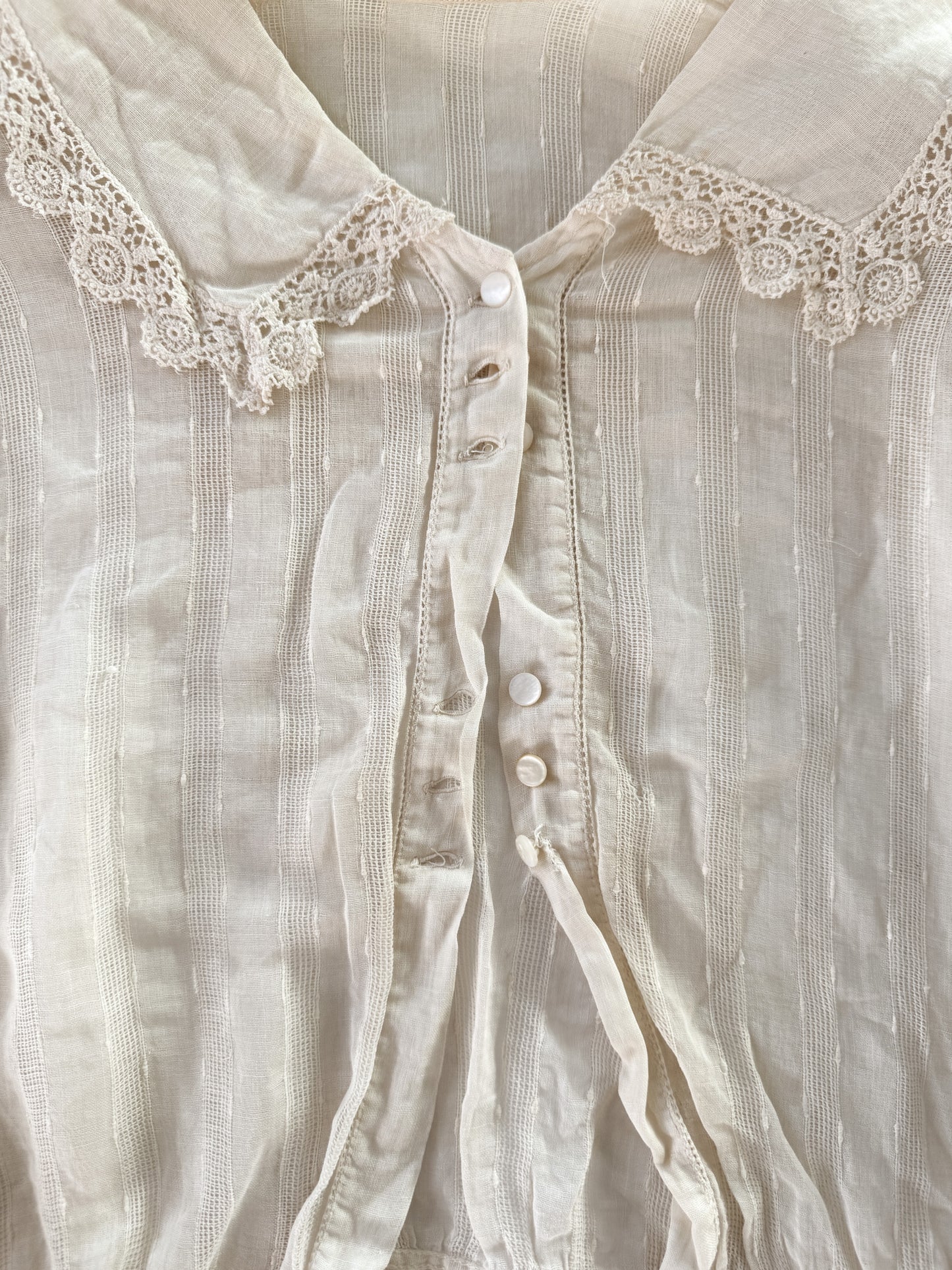 Antique Early 1900s Ivory Blouse