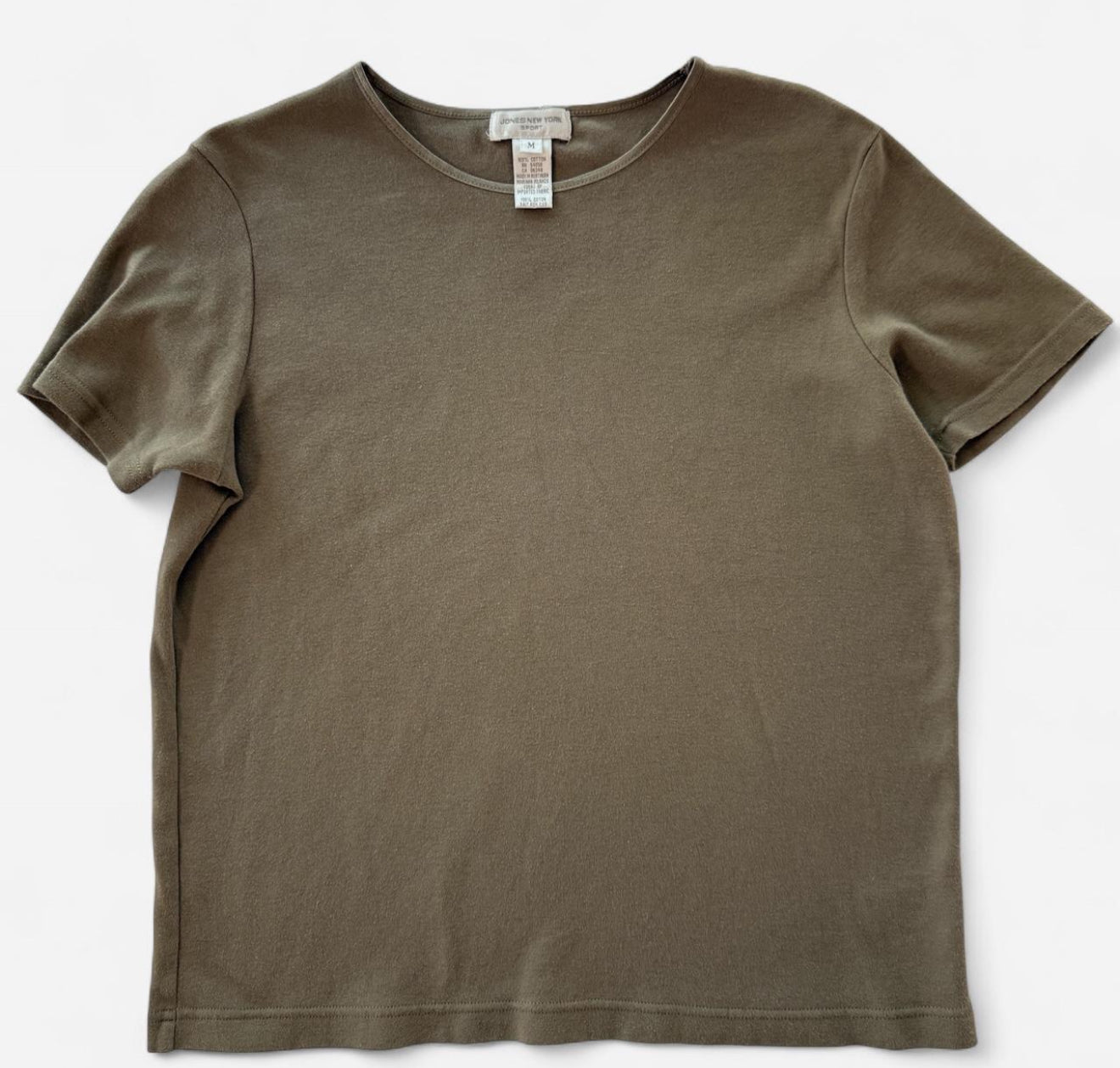 Vintage Jones New York Khaki Basic Tee