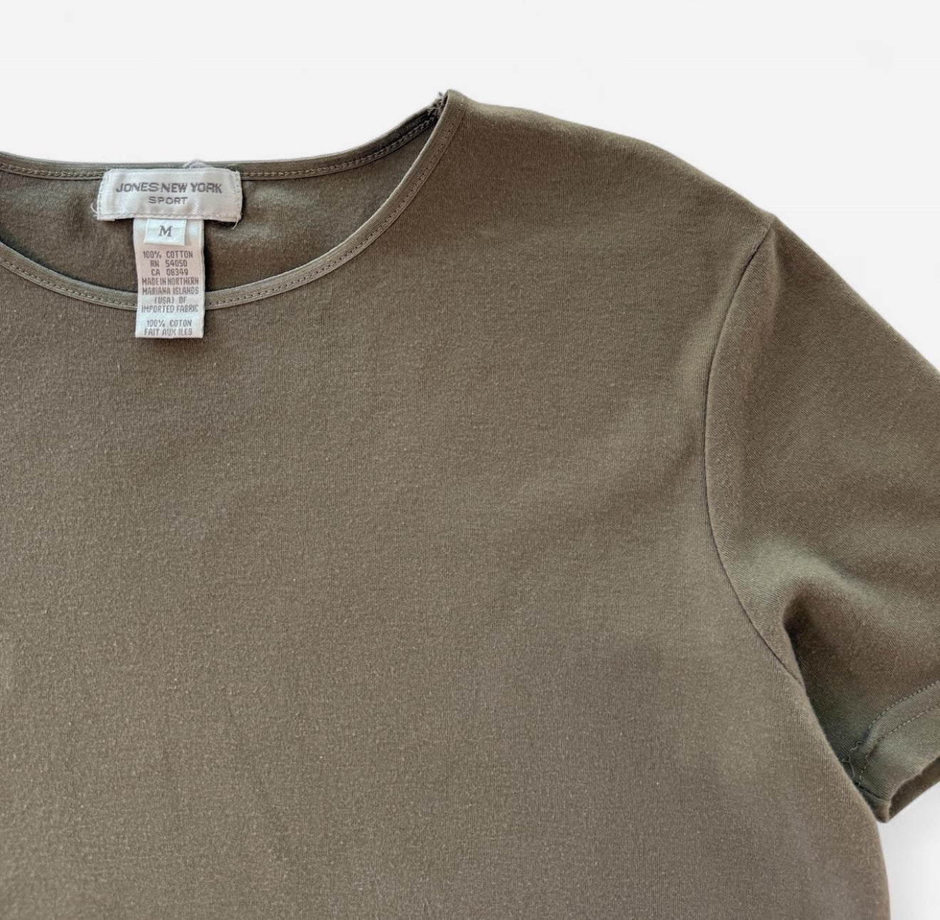 Vintage Jones New York Khaki Basic Tee
