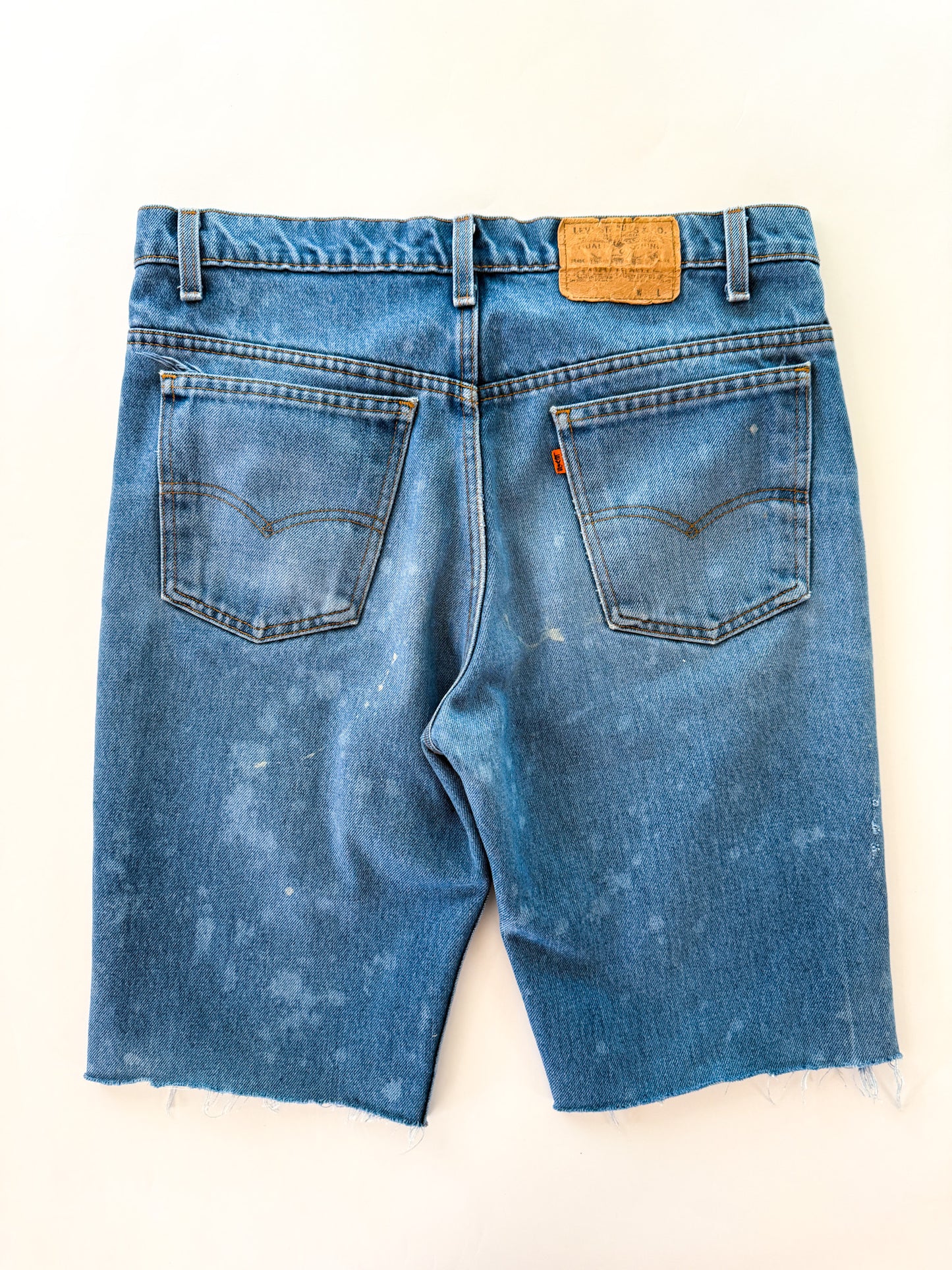 Vintage 1980s Indigo Levi’s Orange Tab Shorts