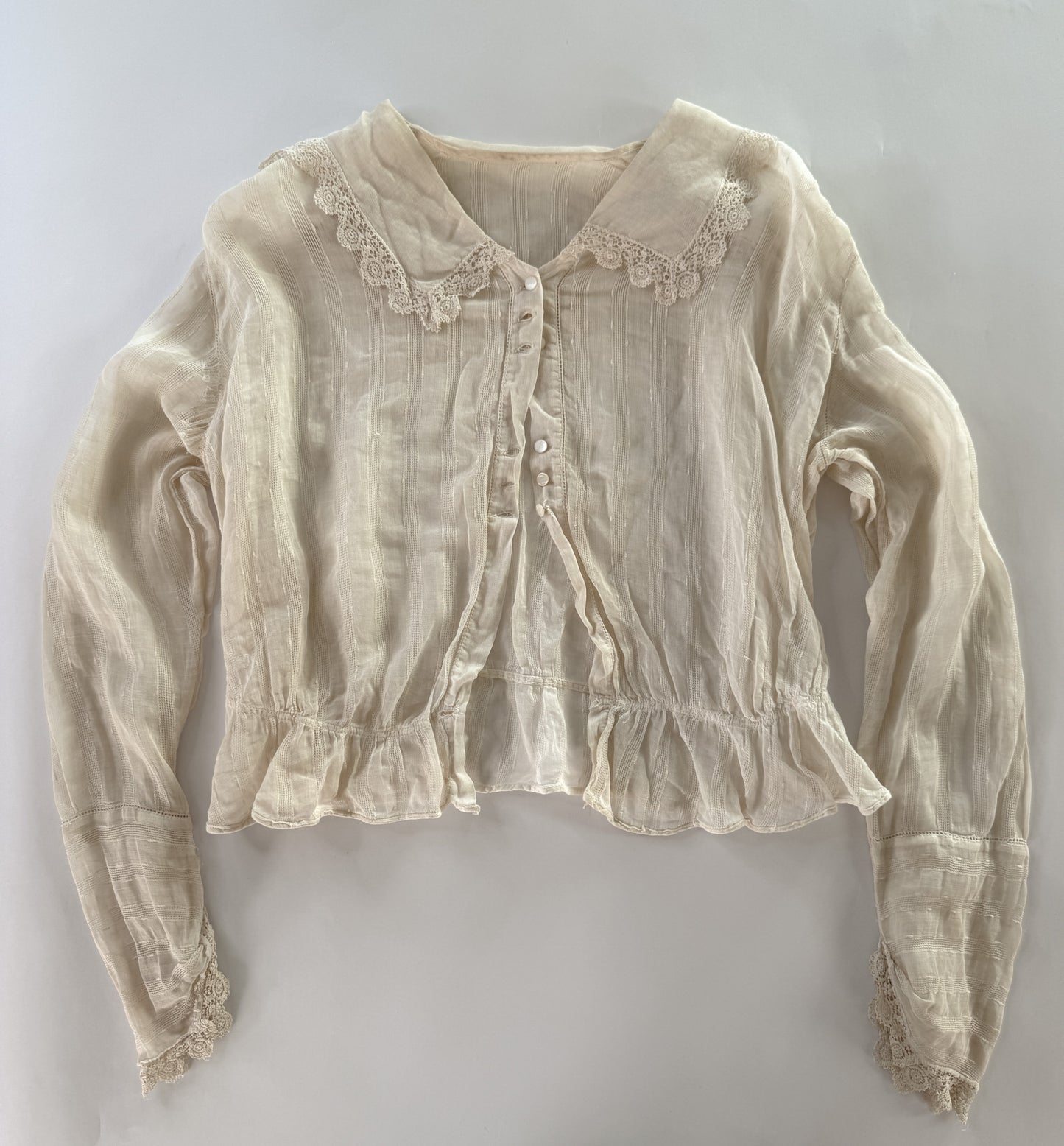 Antique Early 1900s Ivory Blouse