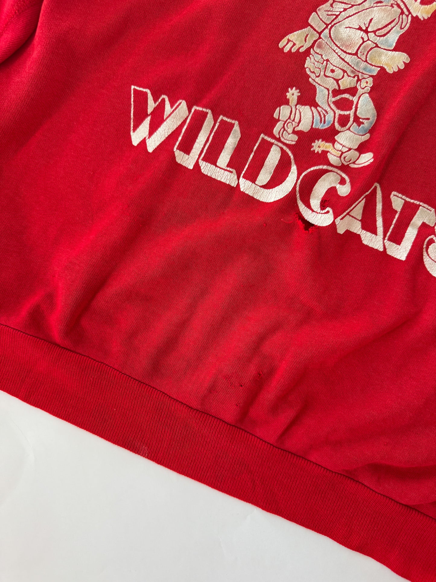 Vintage 70s Arizona UofA red wildcats red crewneck sweatshirt
