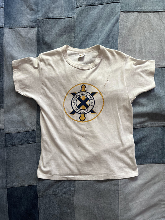 Vintage 1970s Russel Army 10th infantry shirt