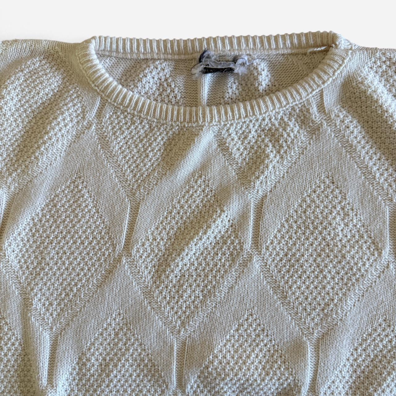 Vintage 1980s Cream Knit Sweater