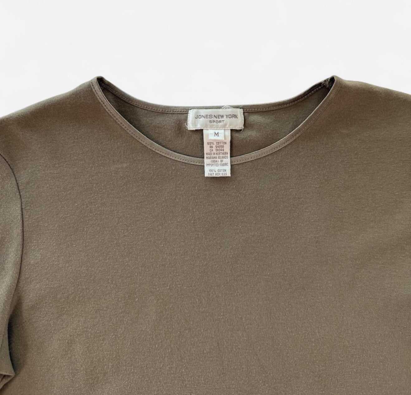 Vintage Jones New York Khaki Basic Tee