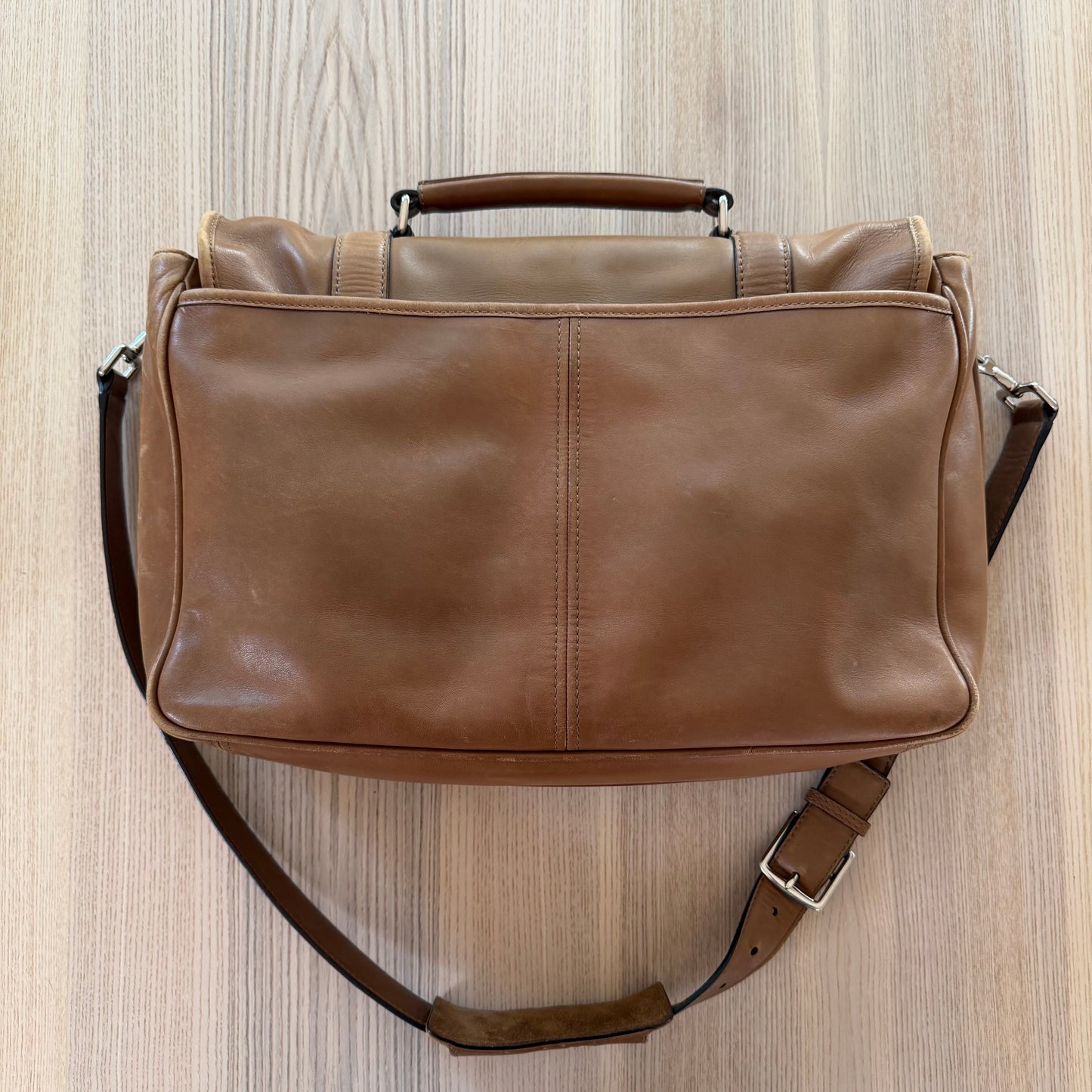 Vintage Coach Thompson Briefcase Brown Leather Messenger Bag