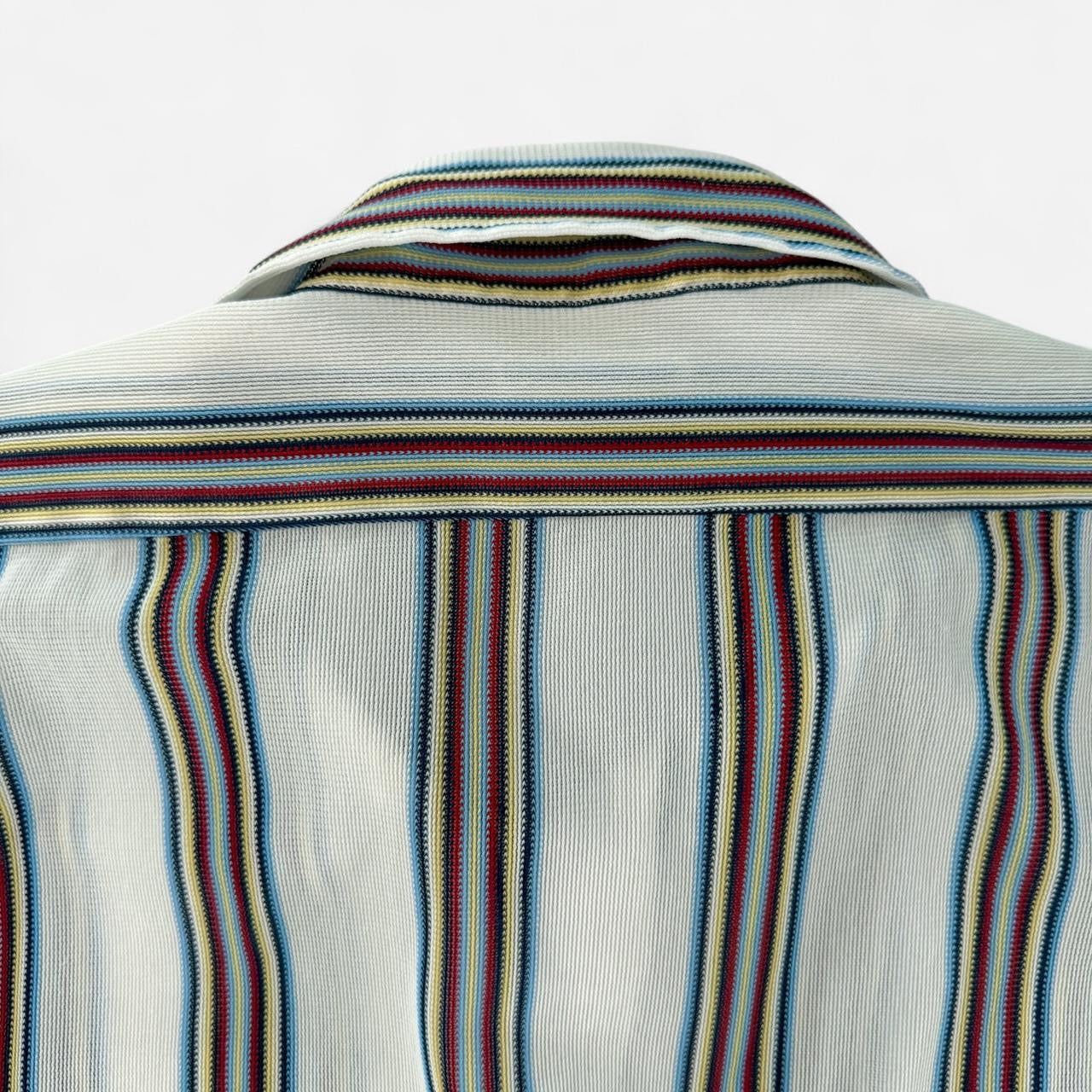 Vintage 1970s Striped Multi Color Button up Shirt
