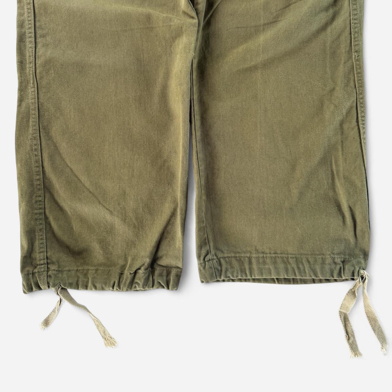 Vintage Khaki Green Cargo Utility Pants
