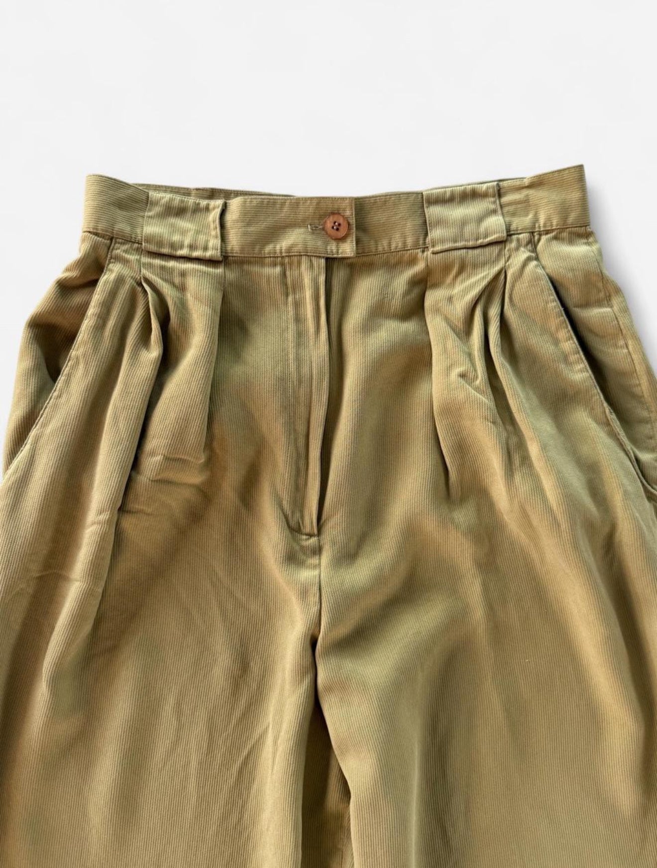 Vintage 1990s Silk Ribbed Trousers
