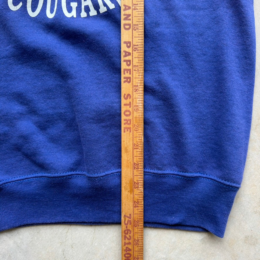 Vintage Killip Cougars Raglan Sweatshirt Royal Blue Graphic Pullover