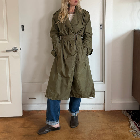 Vintage 1960s US Army Military light weight raincoat
