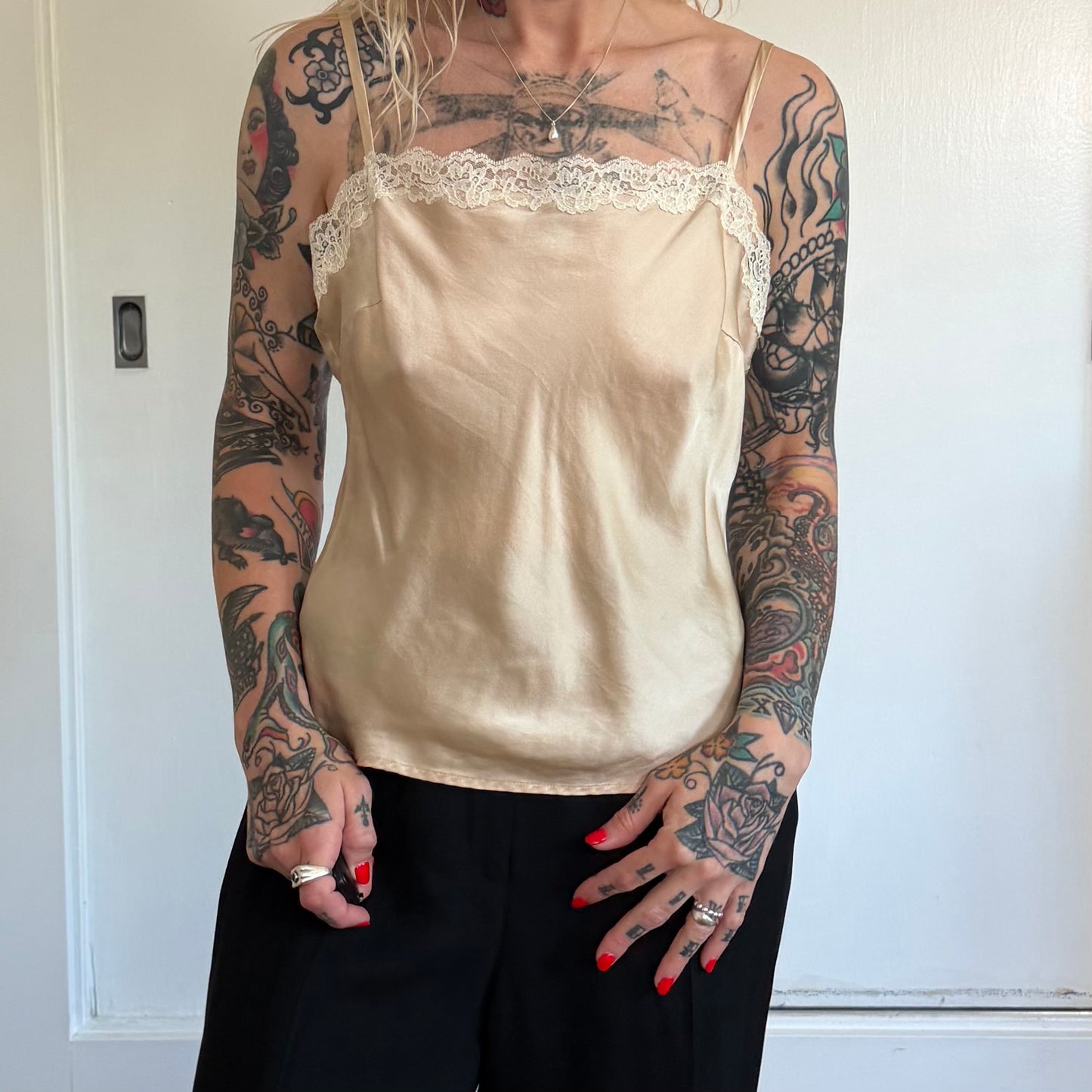 Vintage Mossimo Silk Champagne Camisole
