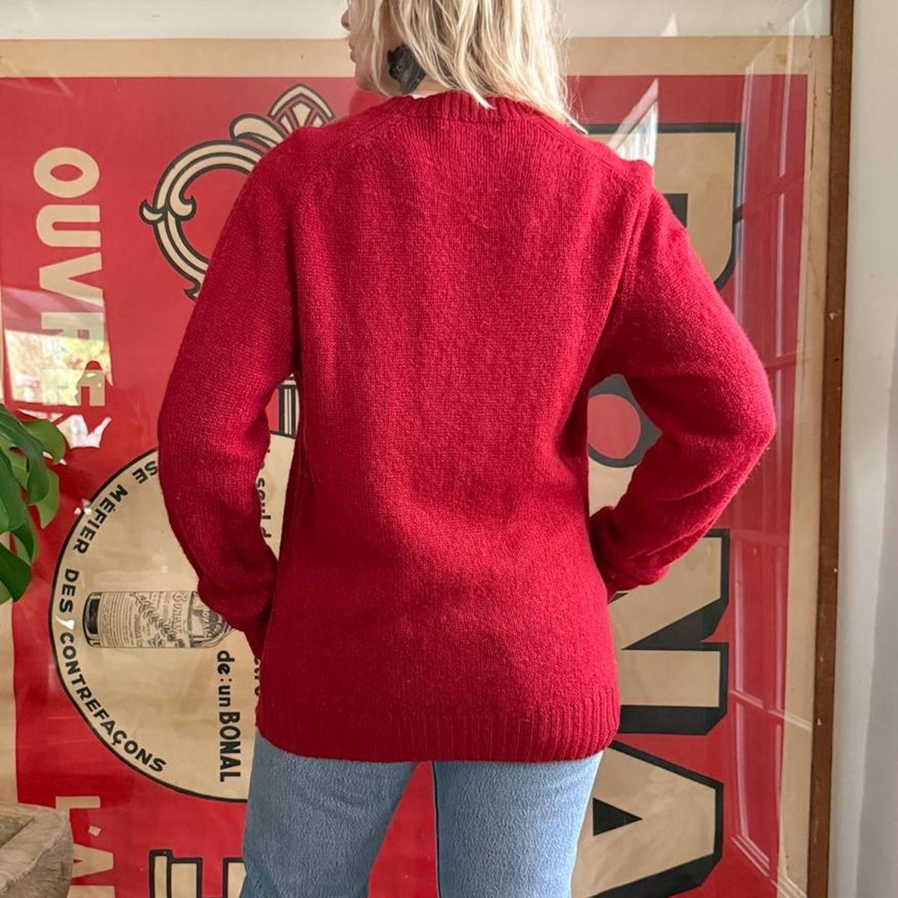 Vintage 1970s Braemar Scottish Shetland wool long sleeve sweater