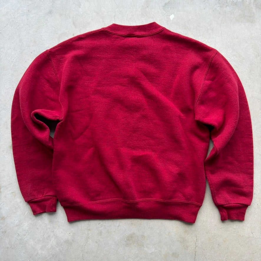 Vintage Russell Athletic Red Crewneck Sweatshirt Made in USA Youth Large