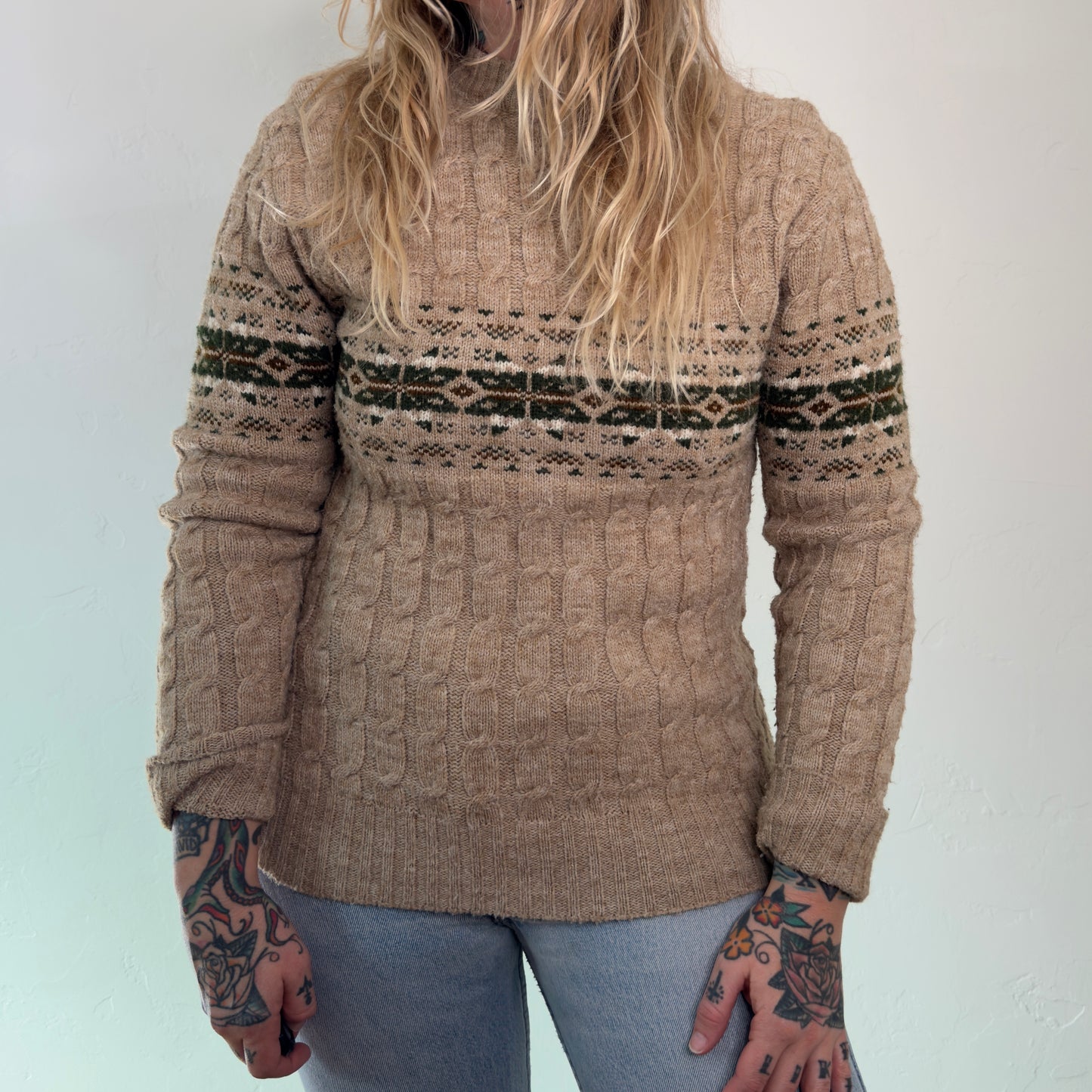 70s Campus knit sweater