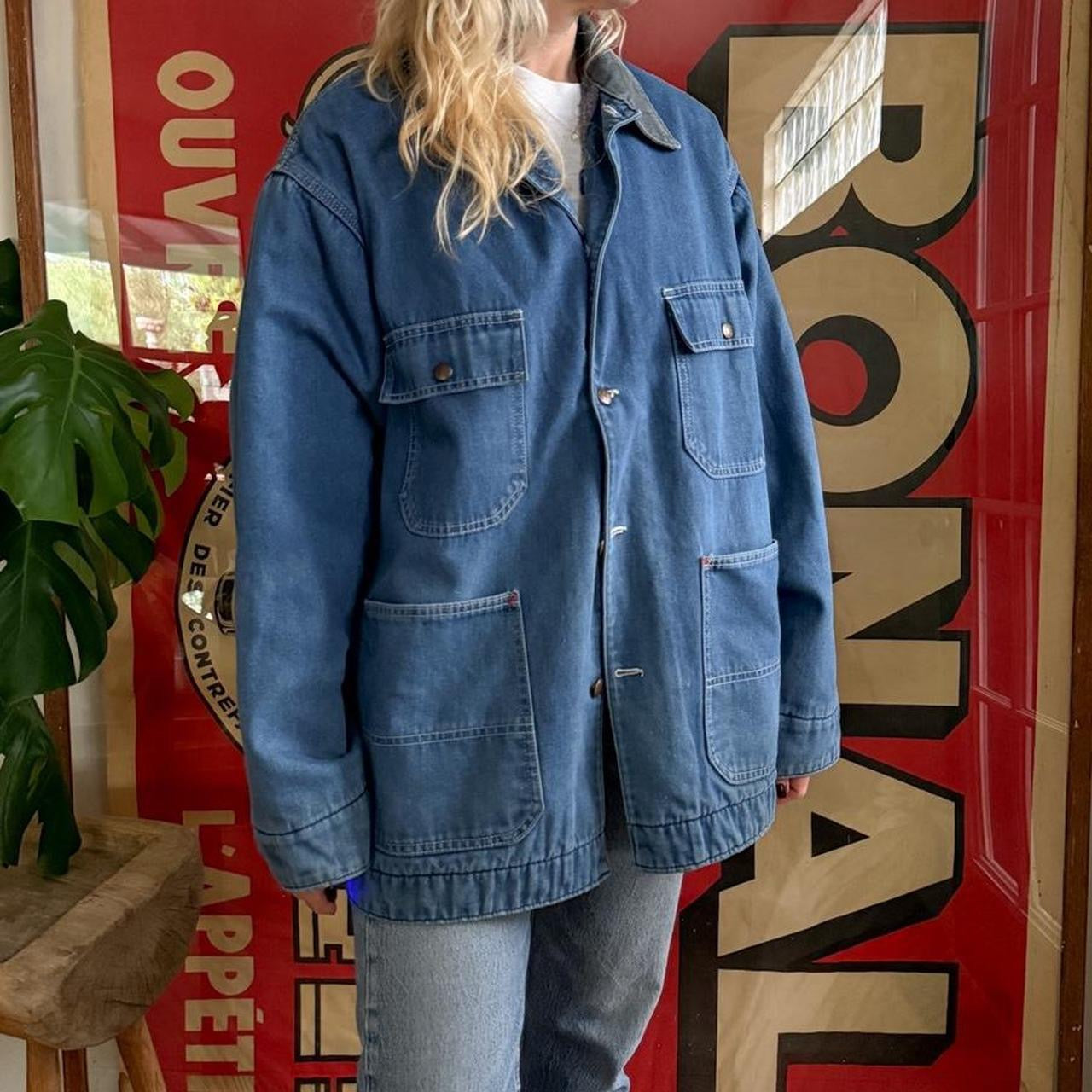 Vintage 1980s JCPenney Big Mac denim work chore jacket