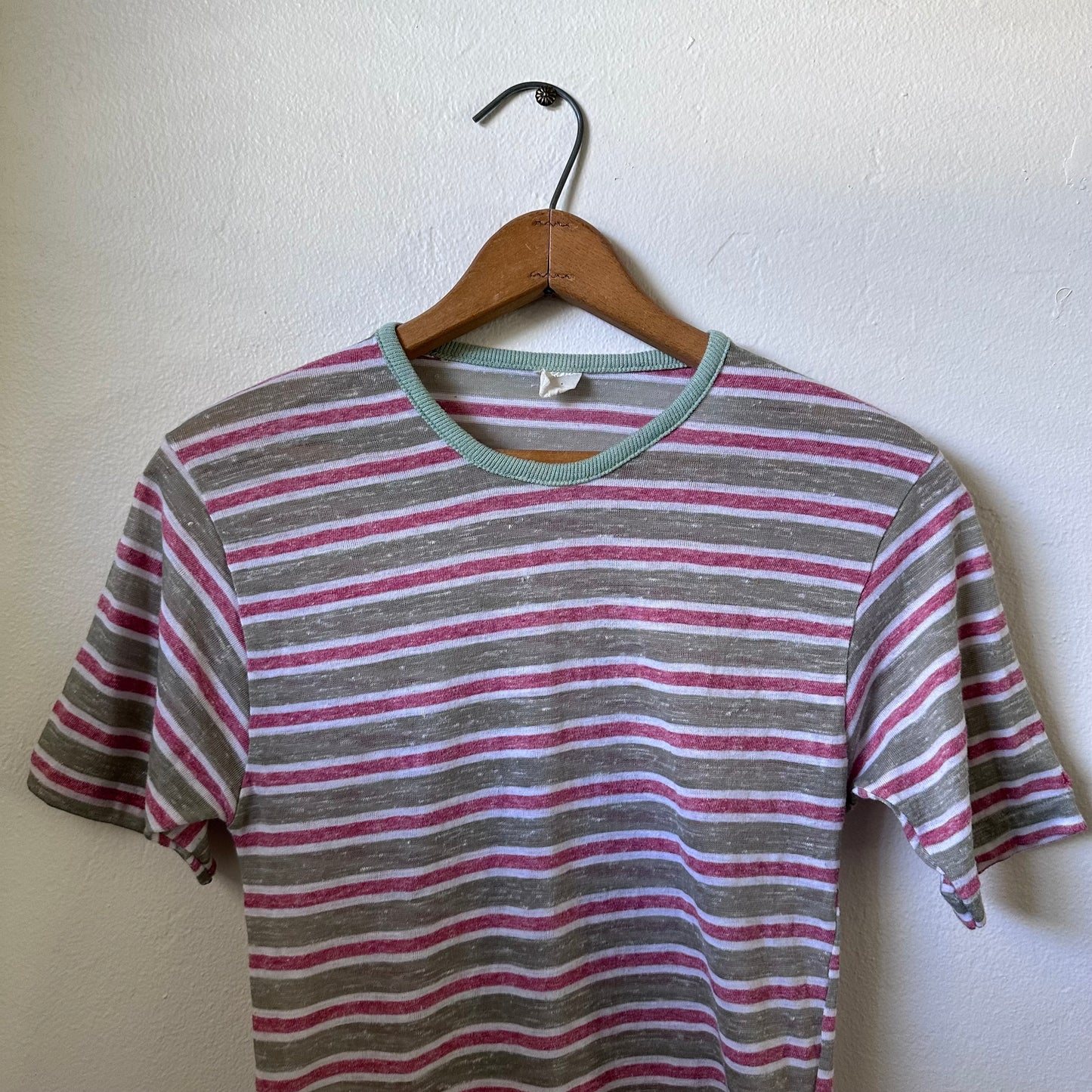 60s Vintage Striped Ringer T shirt