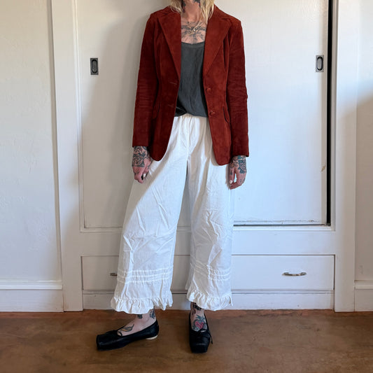 Vintage Scully Rust Suede Leather Blazer Tailored Women’s Jacket 6