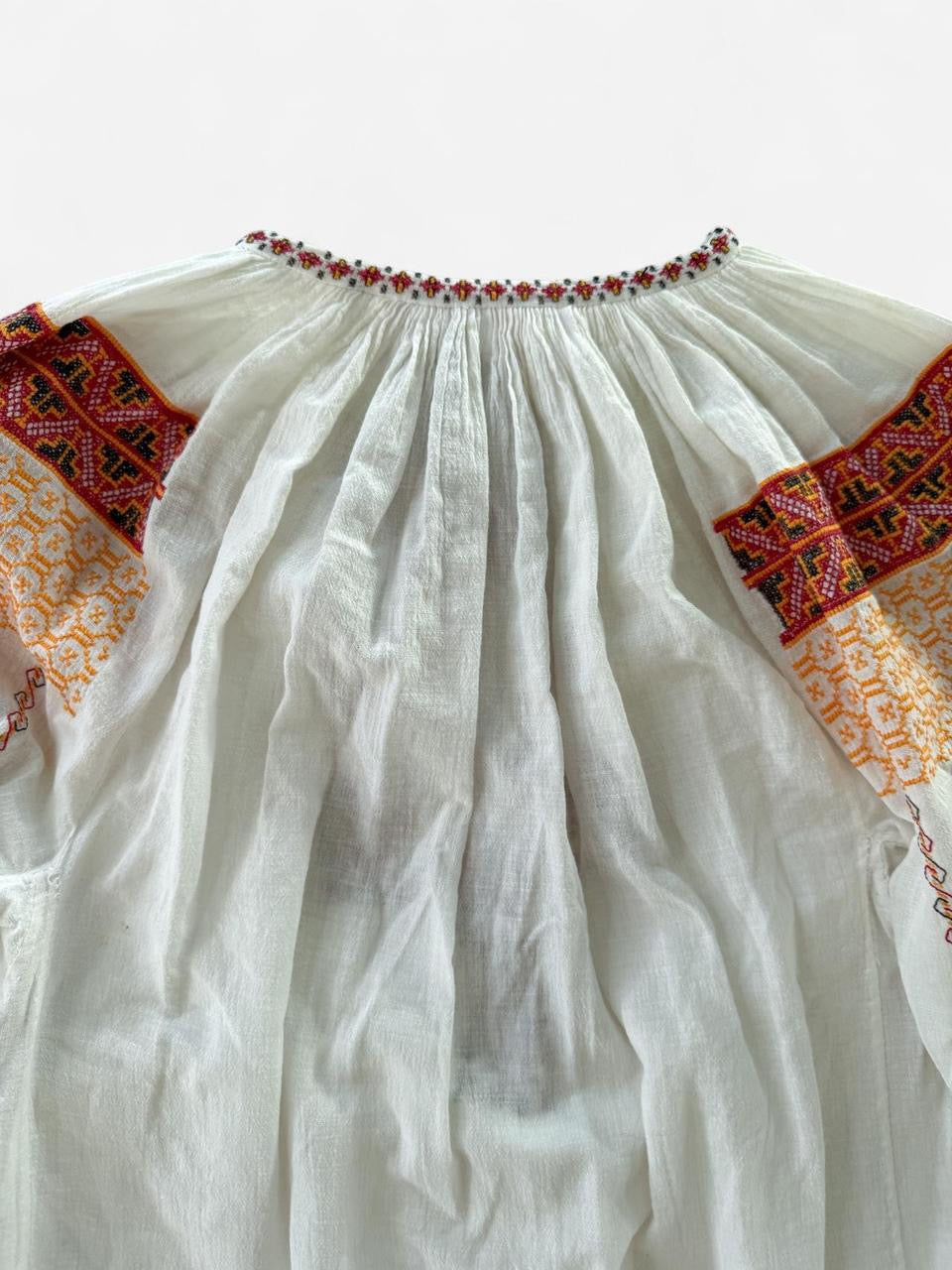 Vintage Romanian Embroidered Blouse