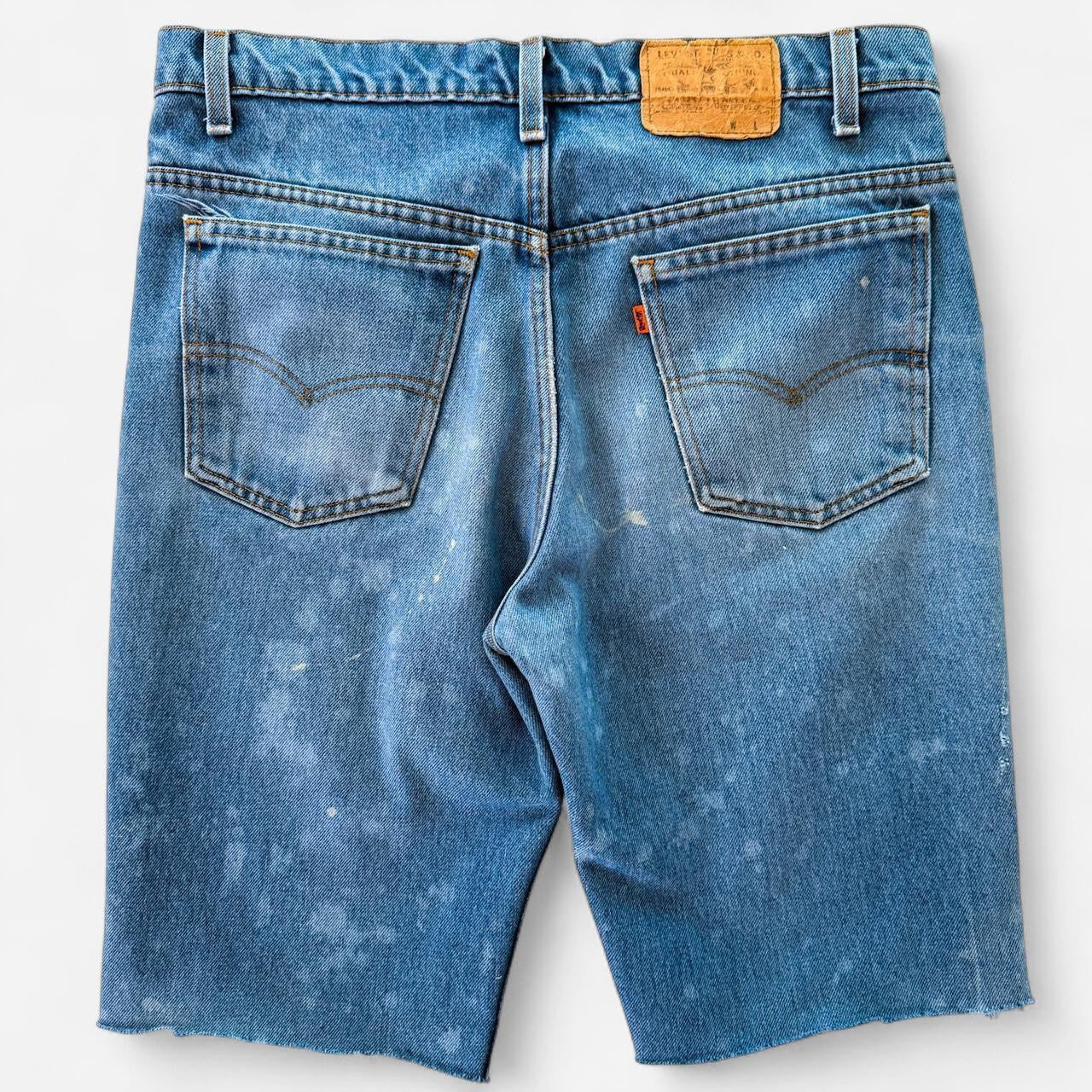 Vintage 1980s Indigo Levi’s Orange Tab Shorts