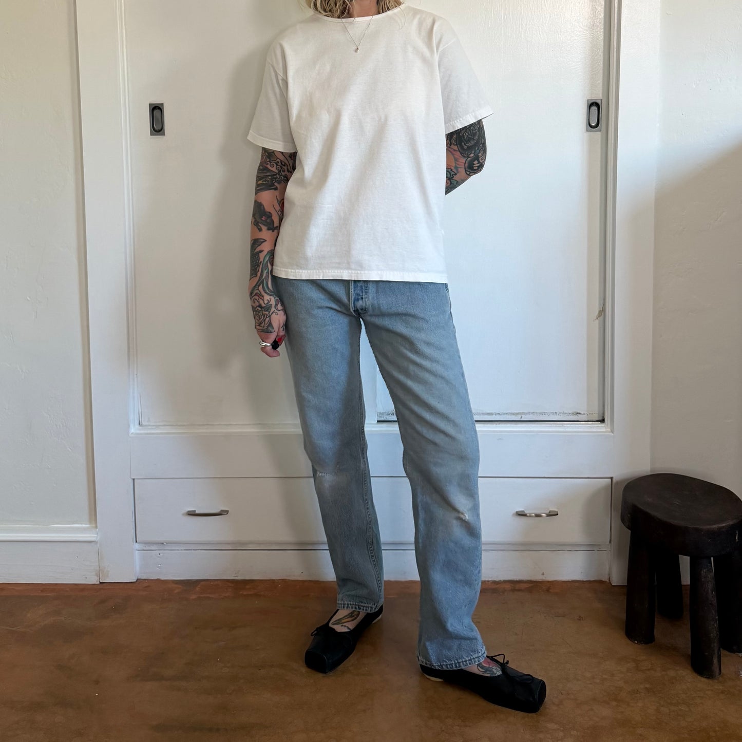 Vintage Honors White Cotton T-Shirt