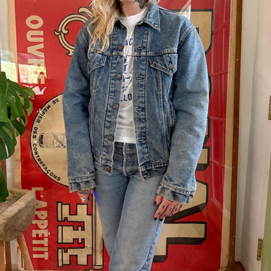 Vintage 1980s Levi’s Type III blanket lined jacket
