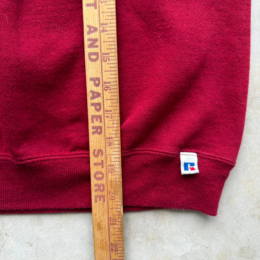 Vintage Russell Athletic Red Crewneck Sweatshirt Made in USA Youth Large