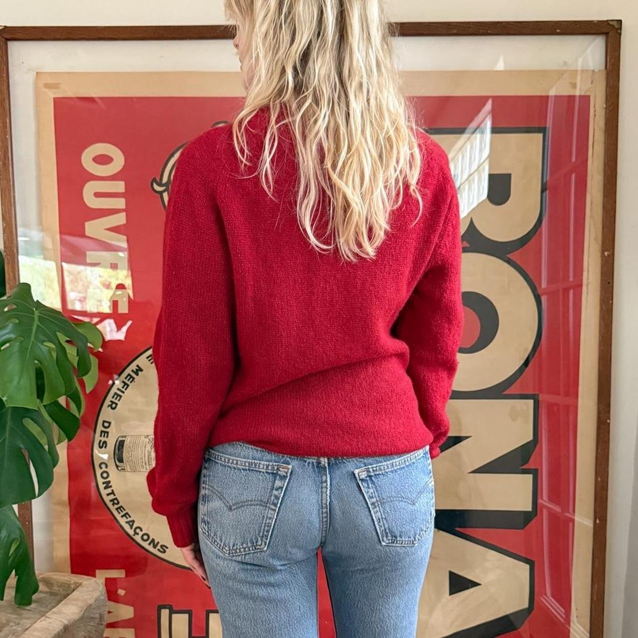 Vintage 1970s Braemar Scottish Shetland wool long sleeve sweater