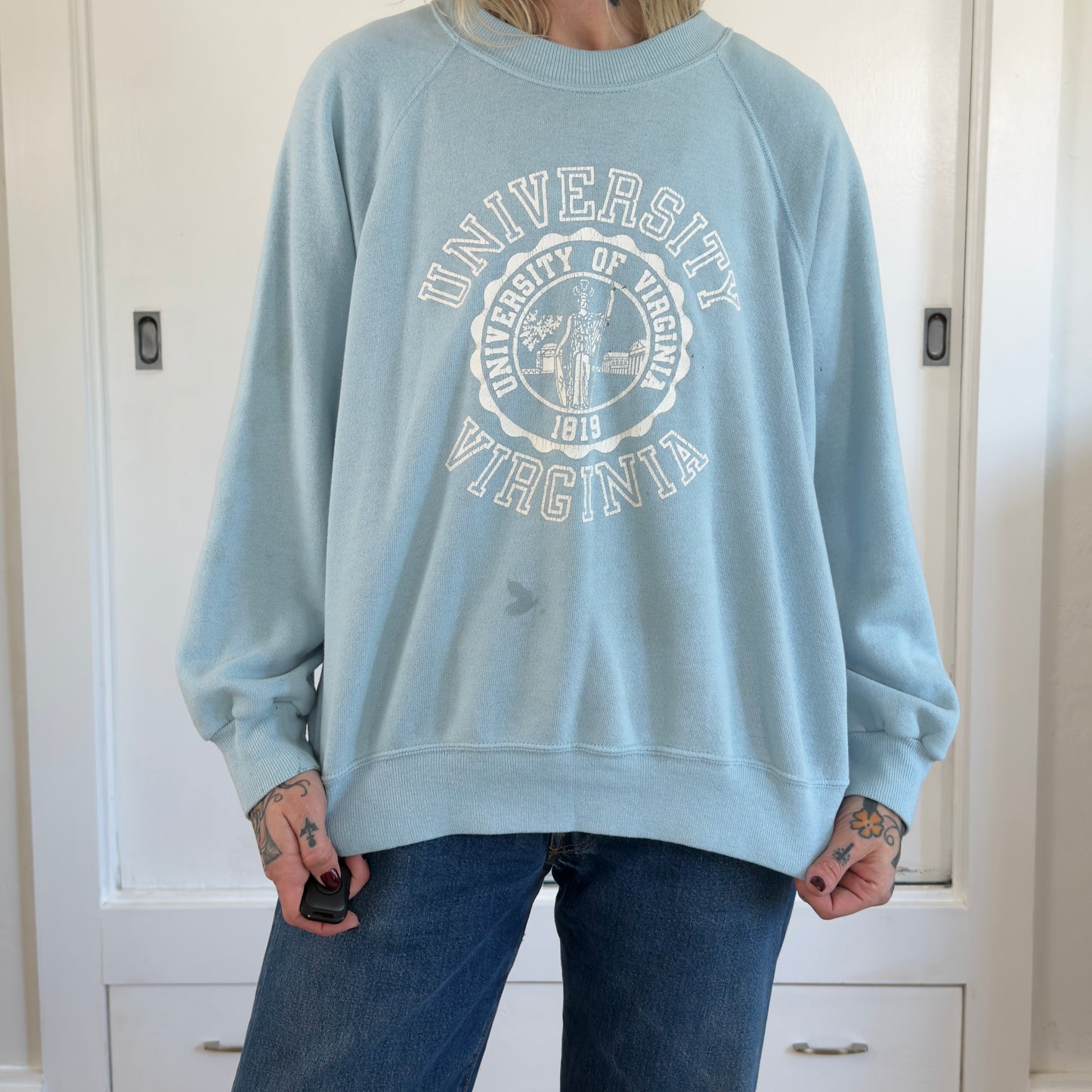 Vintage Bassett Walker University of Virginia UVA Sweatshirt