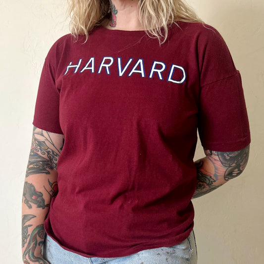 Vintage 1980s Champion Harvard T Shirt