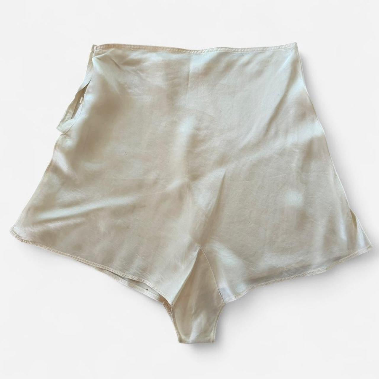 Vintage 1950s Silk Tap Shorts Pearly White