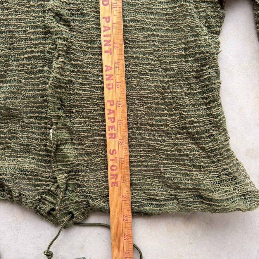Vintage Military Insect Repellent Mesh Jacket Olive Drab Large