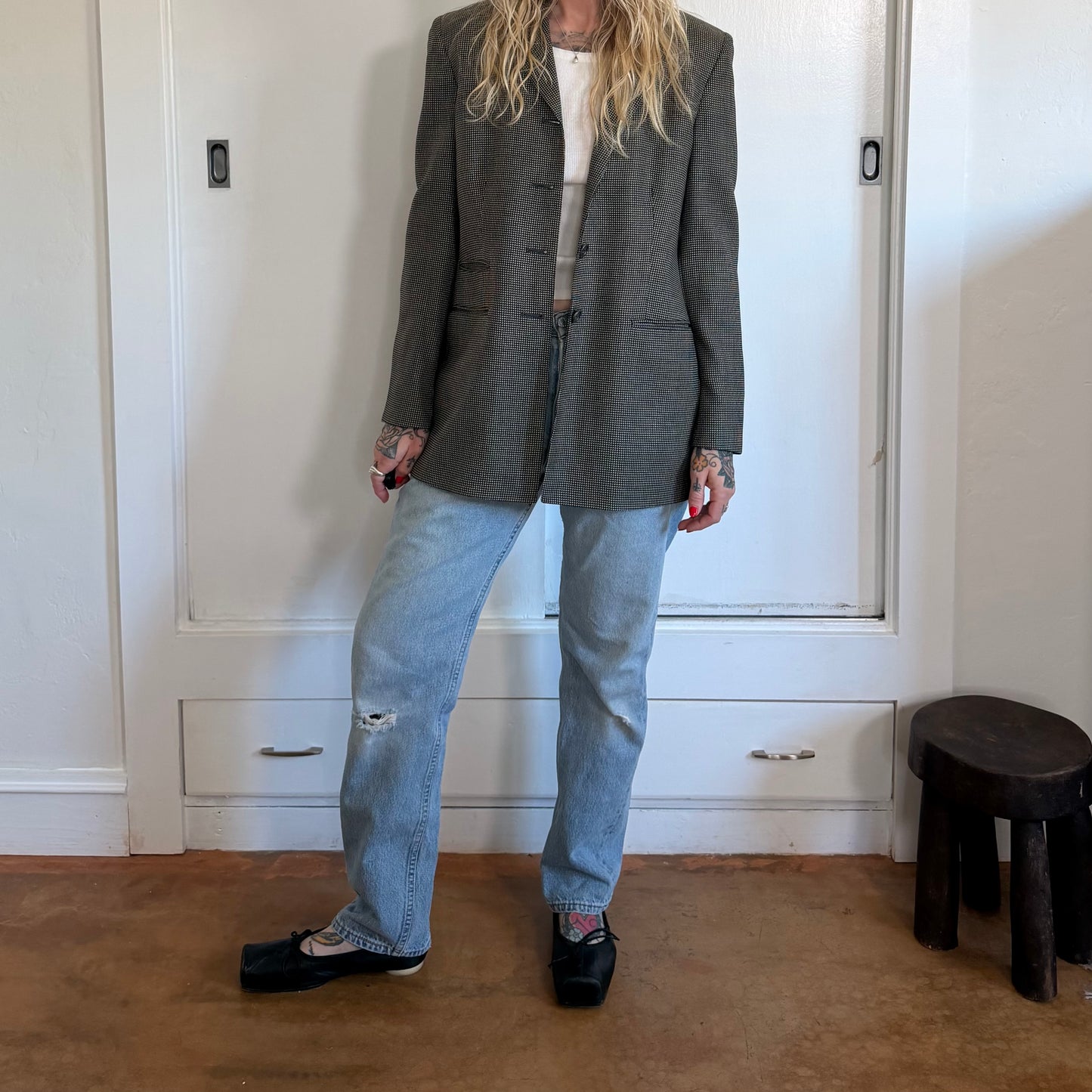 Vintage The Bonnie Roseman Wool Blazer Jacket